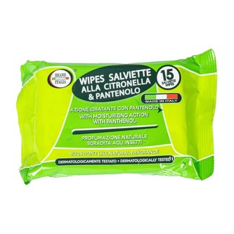 Brand Italia ubrousky proti komárům s citronelou a pantenolem 15 ks