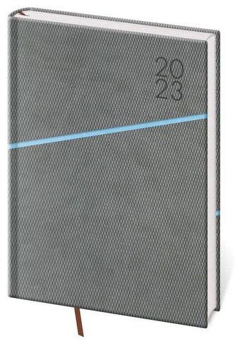 Diář 2023 Grife - šedo/modrá, týdenní A5