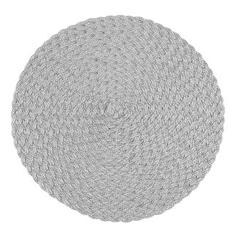 Prostírání kulaté KATY stříbrná O 38 cm Mybesthome