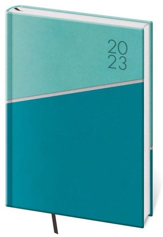 Diář 2023 Line - zelený, týdenní A5