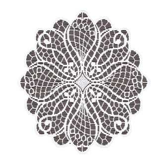 Dekorační žakárový ubrousek KEYLEN bílá O 40 cm MyBestHome