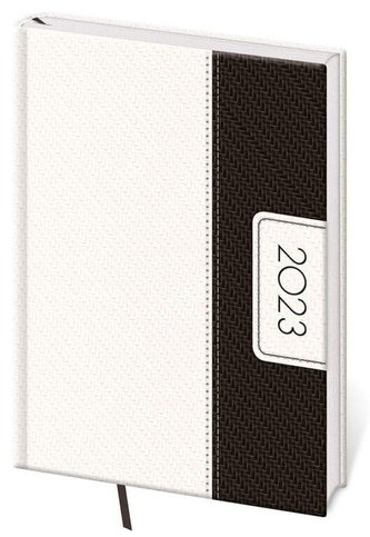 Diář 2023 Erie - bílo/černá, týdenní A5