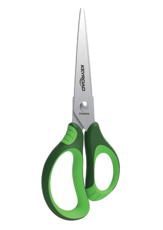 Školní nůžky KEYROAD Soft, 15cm, zelené Školní nůžky KEYROAD Soft, 15cm, zelené