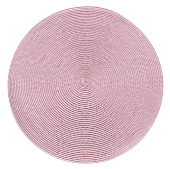 Prostírání kulaté SPLOT pudrová růžová O 38 cm Mybesthome
