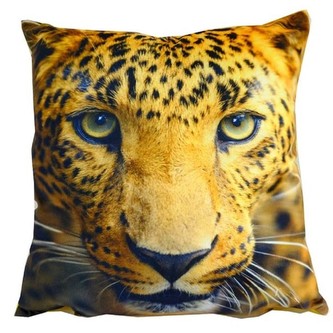 HOME ELEMENTS Povlak na polštář 40x40 cm, mikroplyš, Leopard