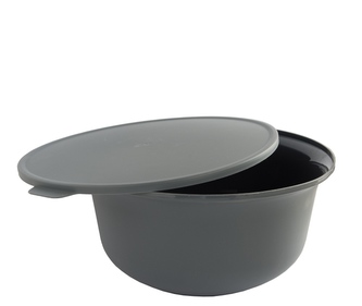 Mísa s víkem 7,5l šedá 32x17cm