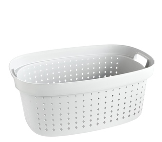 Koš na čisté prádlo 59x40x25cm bílý