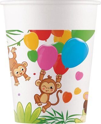 KELÍMKY PAPÍROVÉ BALÓNKY DŽUNGLE 8 KSs, 200ML KELÍMKY PAPÍROVÉ BALÓNKY DŽUNGLE 8 KSs, 200ML