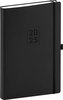 Diář 2023: Nox - černý/černý, denní, 15 × 21 cm