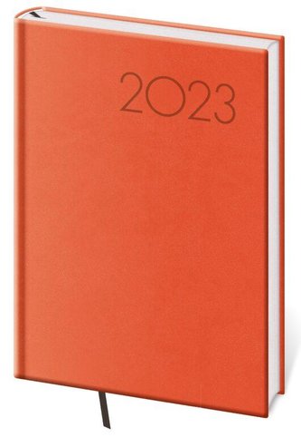 Diář 2023 Print - oranžová, denní A5