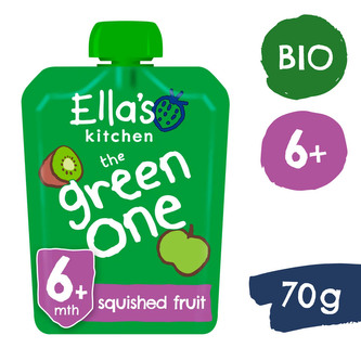 Ella's Kitchen BIO GREEN ONE Kiwi s jablkem a banánem (90 g)