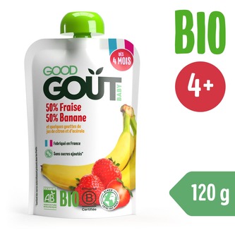 Good Gout BIO Jahoda s banánem (120 g) Good Gout BIO Jahoda s banánem (120 g)