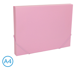 Desky na spisy s gumou, box A4 pastel LUMA, fialový Desky na spisy s gumou, box A4 pastel LUMA, fialový