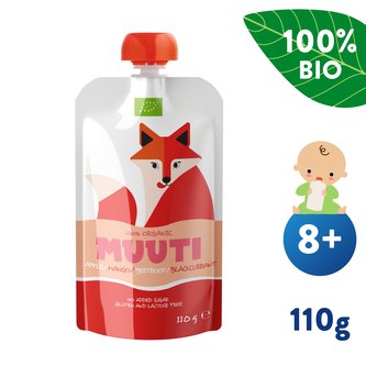 SALVEST Muuti BIO Jablko, mango a černý rybíz s červenou řepou (110 g)