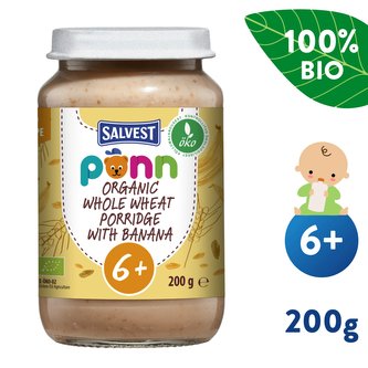 SALVEST Põnn BIO Banán s ovesnými vločkami (200 g) SALVEST Põnn BIO Banán s ovesnými vločkami (200 g)