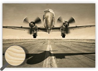 Obraz dřevěný: Airplane, 485x340