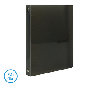 Pořadač LUMA A5 diagonální 4 kroužkový kouřový Pořadač LUMA A5 diagonální 4 kroužkový kouřový