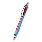 Kuličkové pero "Slider Rave", červená, 0,7mm, stiskací mechanismus, SCHNEIDER