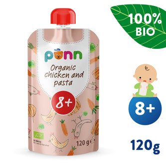 SALVEST Põnn BIO Kuřátko s těstovinami (120 g) SALVEST Põnn BIO Kuřátko s těstovinami (120 g)