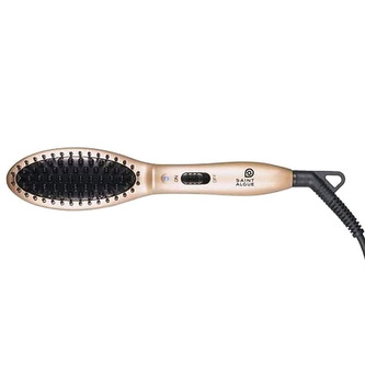 SAINT-ALGUE Smoothing brush & waves Demeliss Minipro, SAINT-ALGUE - Mini smoothing brush & waves - Demeliss Minipro - Smoothing thermoprotective sprays - With heat resistant velvet pouch
