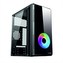 1stCOOL skříň STEP GAMER 1, micro tower, AU, USB 3.0, sRGB fan, bez zdroje, průhledná bočnice, černá