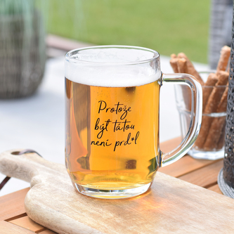 Pivní půllitr - Protože být tátou není prd*l