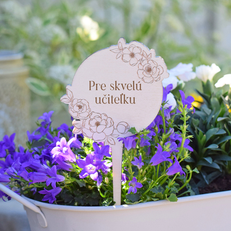 Zápich květinový věneček - Pre skvelú učiteľku. SK