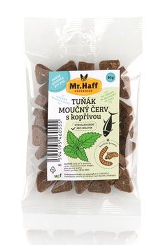 UGF - Pamlsky pro psy Tuňák - Moučný červ 80g UGF - Pamlsky pro psy Tuňák - Moučný červ 80g