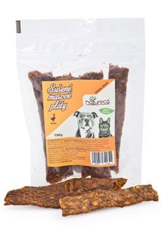 NATURECA pochoutka Masové pláty Kachna, 100%maso 100g