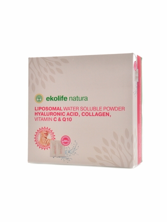 Ekolife natura - Liposomal Hyaluronic Acid, Collagen, Vitamin C & Q10 15 x 6,5g