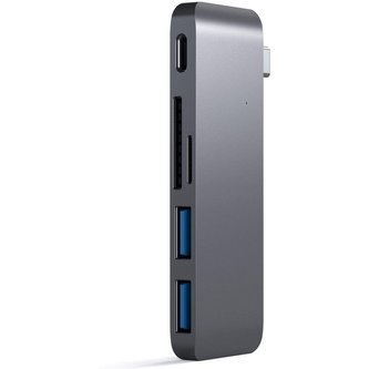 Satechi Passthrough USB hub MacBook 12" vesmírně šedý
