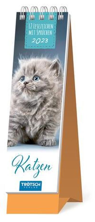 Lesezeichenkalender "Katzen" 2023