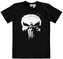 Pánské tričko Punisher: TV Skull Marvel Comics (S) černá bavlna