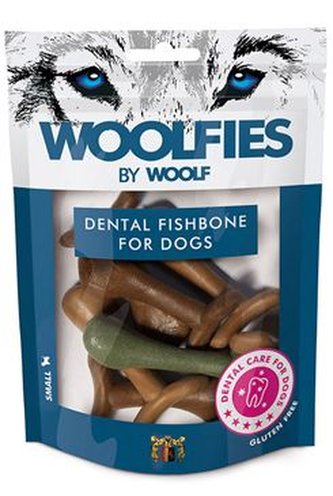 Pochoutka dentální Woolfies Dental Fishbone S 200g Pochoutka dentální Woolfies Dental Fishbone S 200g