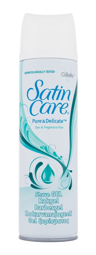 Gillette Satin Care Gel na holení Pure & Delicate 200 ml pro ženy