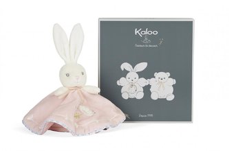 Kaloo Plyšový mojkáček pro miminko Zajíček růžový Perle