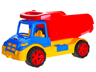 Auto stavební sklápěčka modro-červená 52cm v sáčku