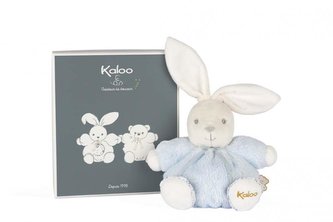Kaloo Plyšový zajíc modrý Perle 18 cm