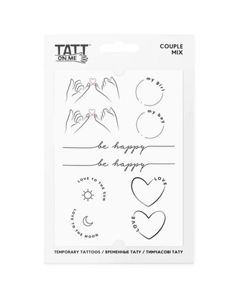 TATTonMe Voděodolné dočasné tetovačky Couple mix