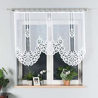 Panelová dekorační záclona ARALIA PANEL bílá, šířka 160 cm výška 140 cm (cena za 1 kus panelu) MyBestHome