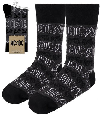Pánské ponožky AC/DC: Loga (velikost EU 40-46)