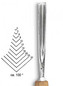 Dláto Stubai tvaru V 100° 5545 – šířka 2mm