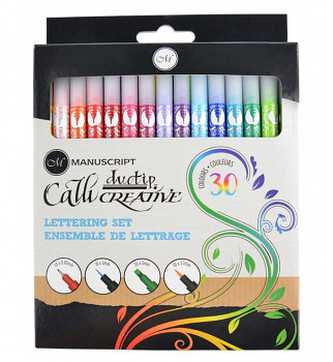 Kaligrafické fixy Duotip sada 30ks
