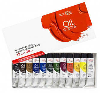 Sada olejových barev Rosa 12x20ml Sada olejových barev Rosa 12x20ml