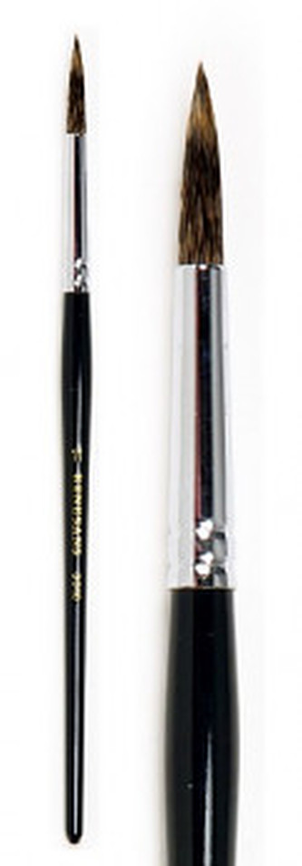 Přírodní štětec 3010R krátký veverka – velikost 12