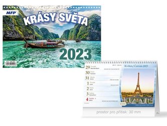 Krásy světa 2023 - stolní kalendář