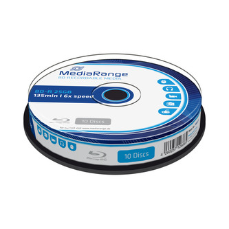 MEDIARANGE BD-R BLU-RAY 25GB 6x spindl 10ks