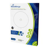 MEDIARANGE CD/DVD/Blu-ray etikety 15mm - 118mm 50 listů(100 etiket)/BAL
