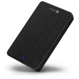 CONNECT IT ToolFree LITE externí box pro 2,5" HDD/SDD SATA, USB 3.0, ČERNÝ