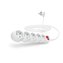 CONNECT IT prodlužovací kabel 230 V, 5 zásuvek, 5 m, s vypínačem (bílý)